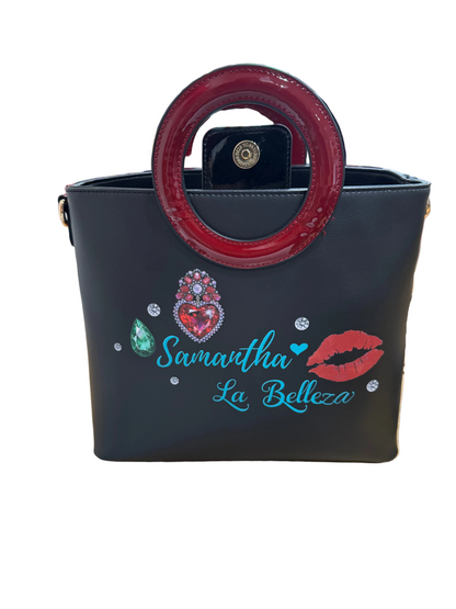 Nicole Lee Handbag with Gem Accents-HANDBAGS-Gazelle Fashion and Style