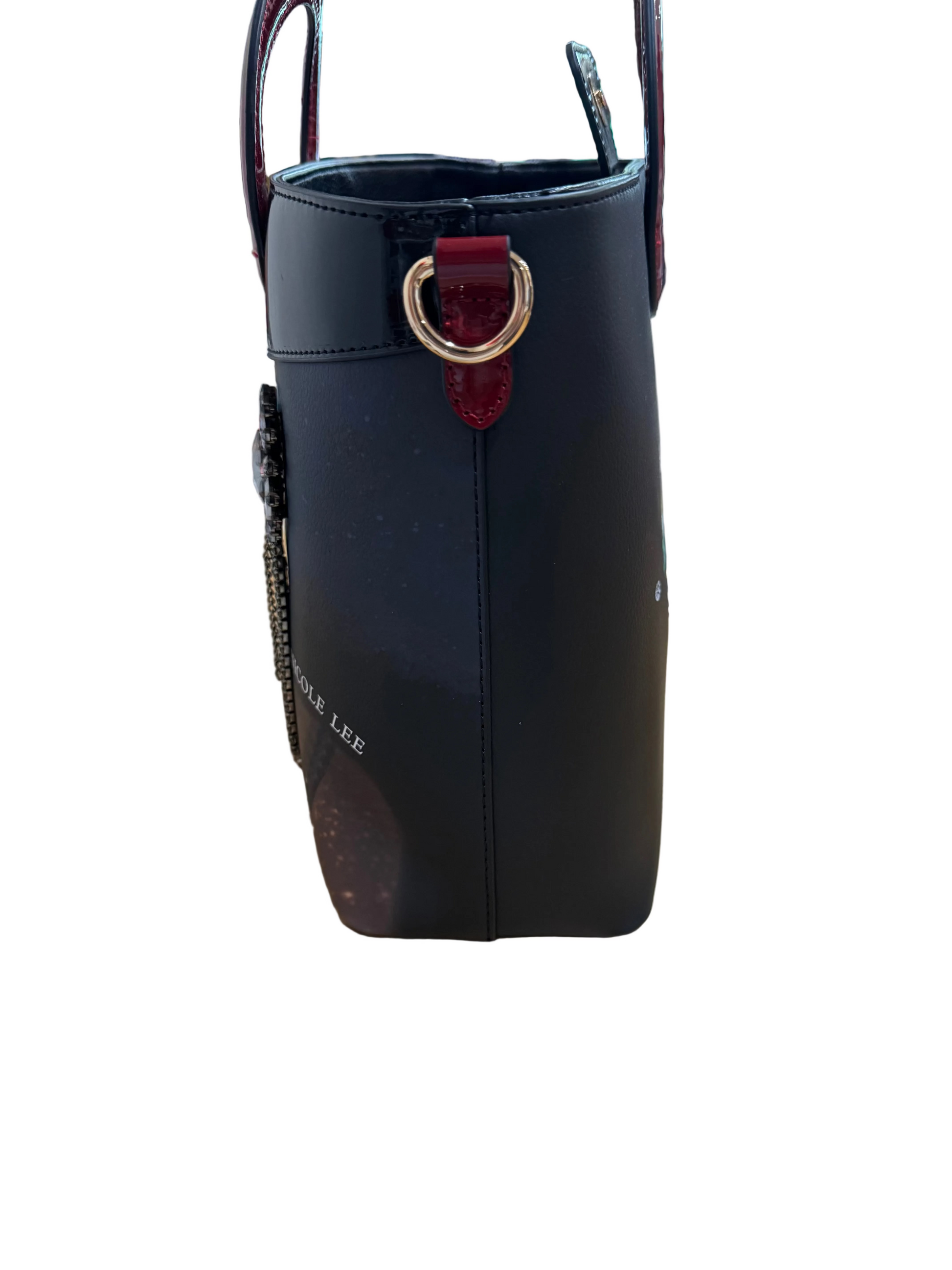 Nicole Lee Handbag with Gem Accents-HANDBAGS-Gazelle Fashion and Style