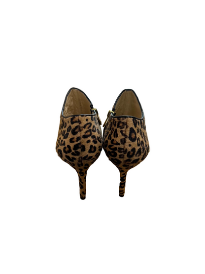 Footcandy Leopard Print High Heeled Booties-SHOES-Gazelle Fashion and Style