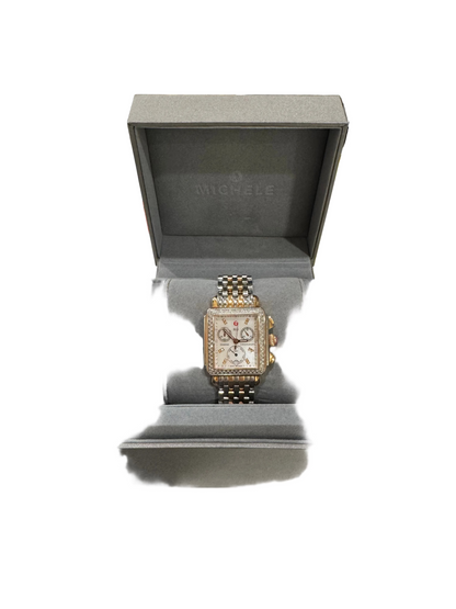 Michelle Two- Tone Rose Gold Diamond Chronograph Watch-WATCH-Gazelle Fashion and Style