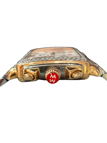 Michelle Two- Tone Rose Gold Diamond Chronograph Watch-WATCH-Gazelle Fashion and Style