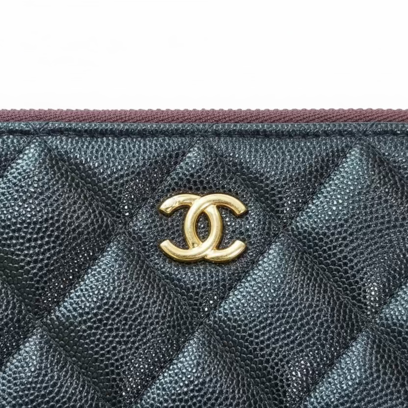 Chanel Black Quilted Leather Clutch-HANDBAGS-Gazelle Fashion and Style
