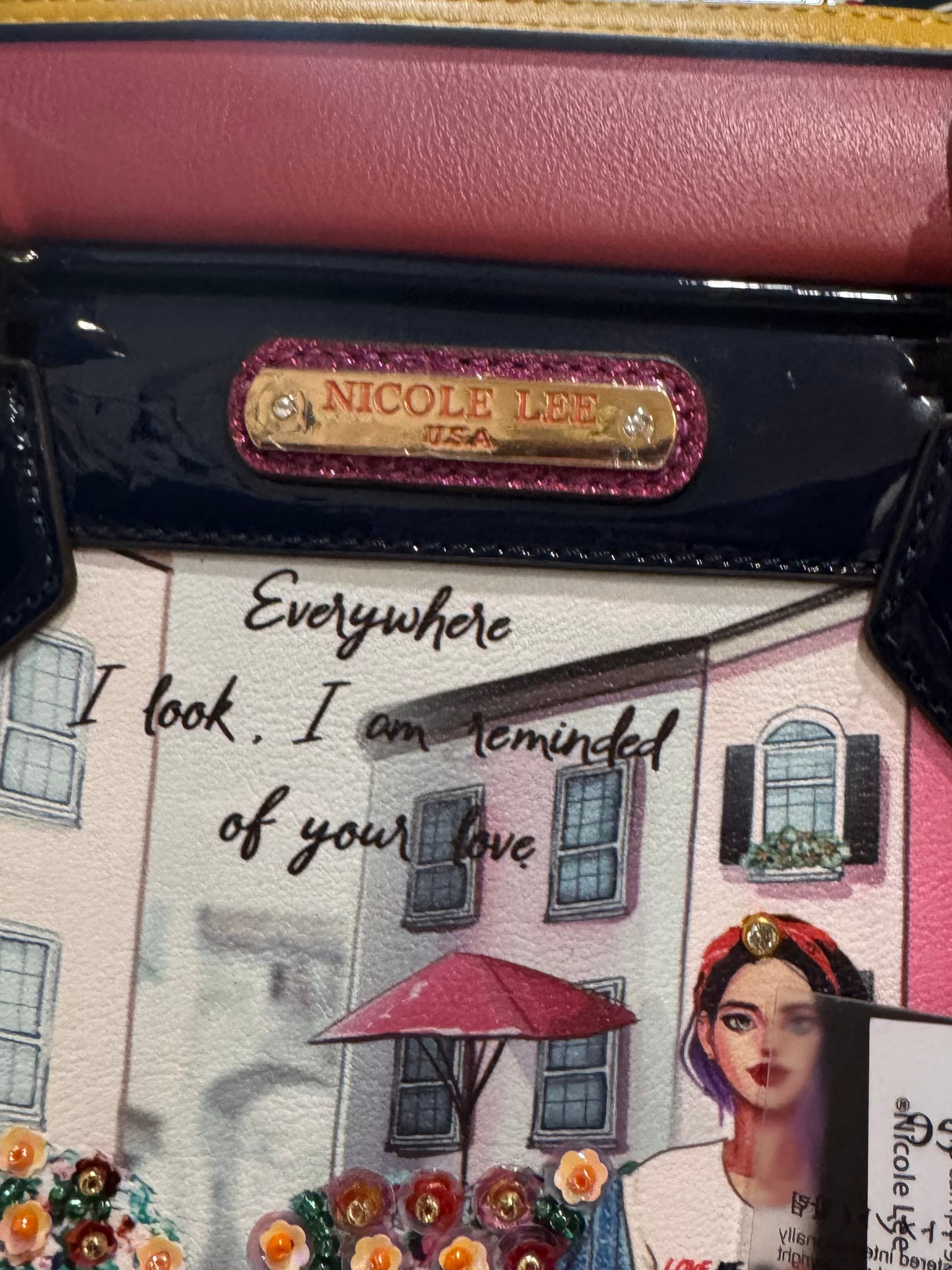 Nicole Lee USA Handbag with Colorful Print-HANDBAGS-Gazelle Fashion and Style