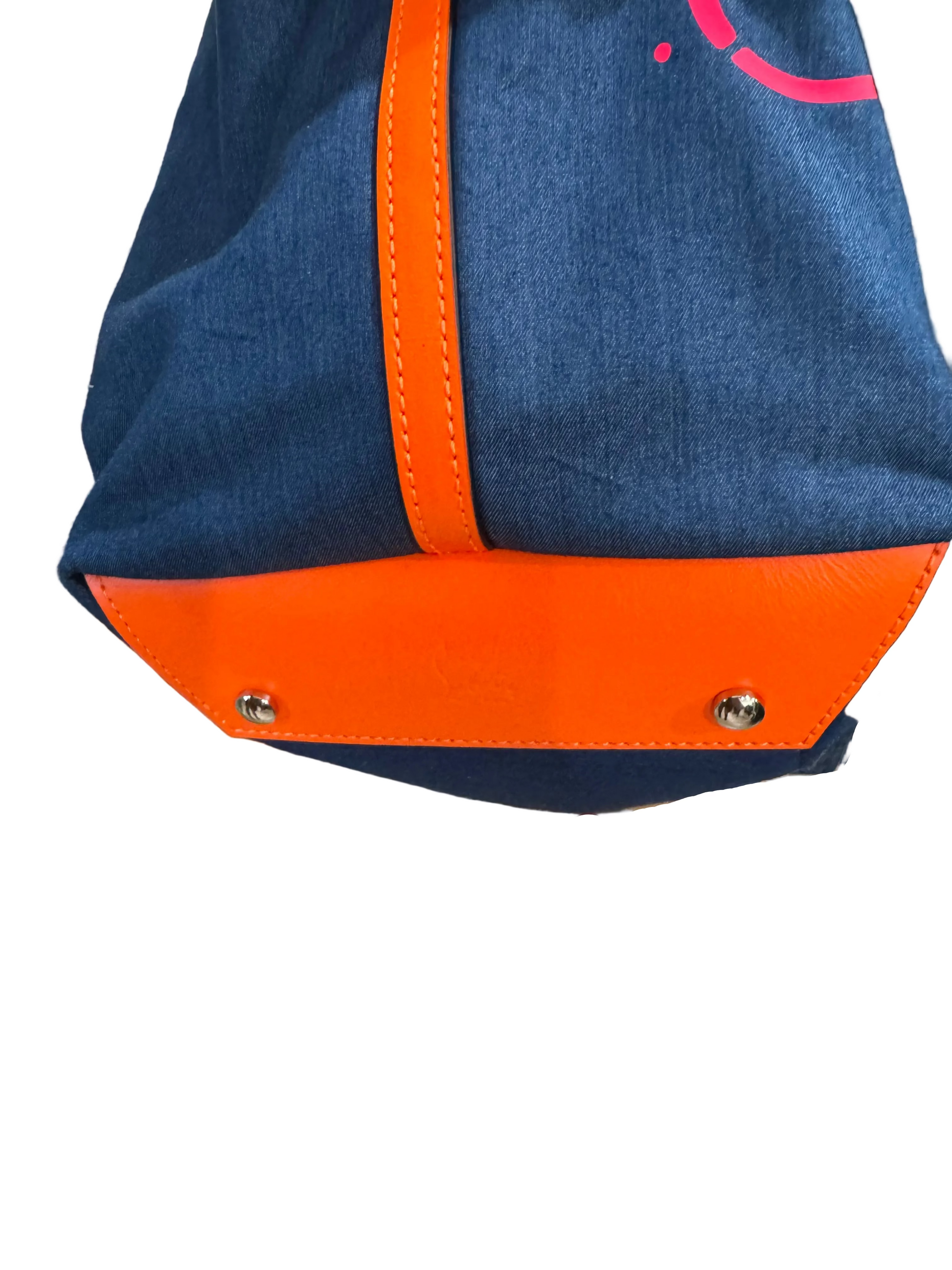 Christian Louboutin Frangibus Medium Printed Denim Tote Bag-HANDBAGS-Gazelle Fashion and Style