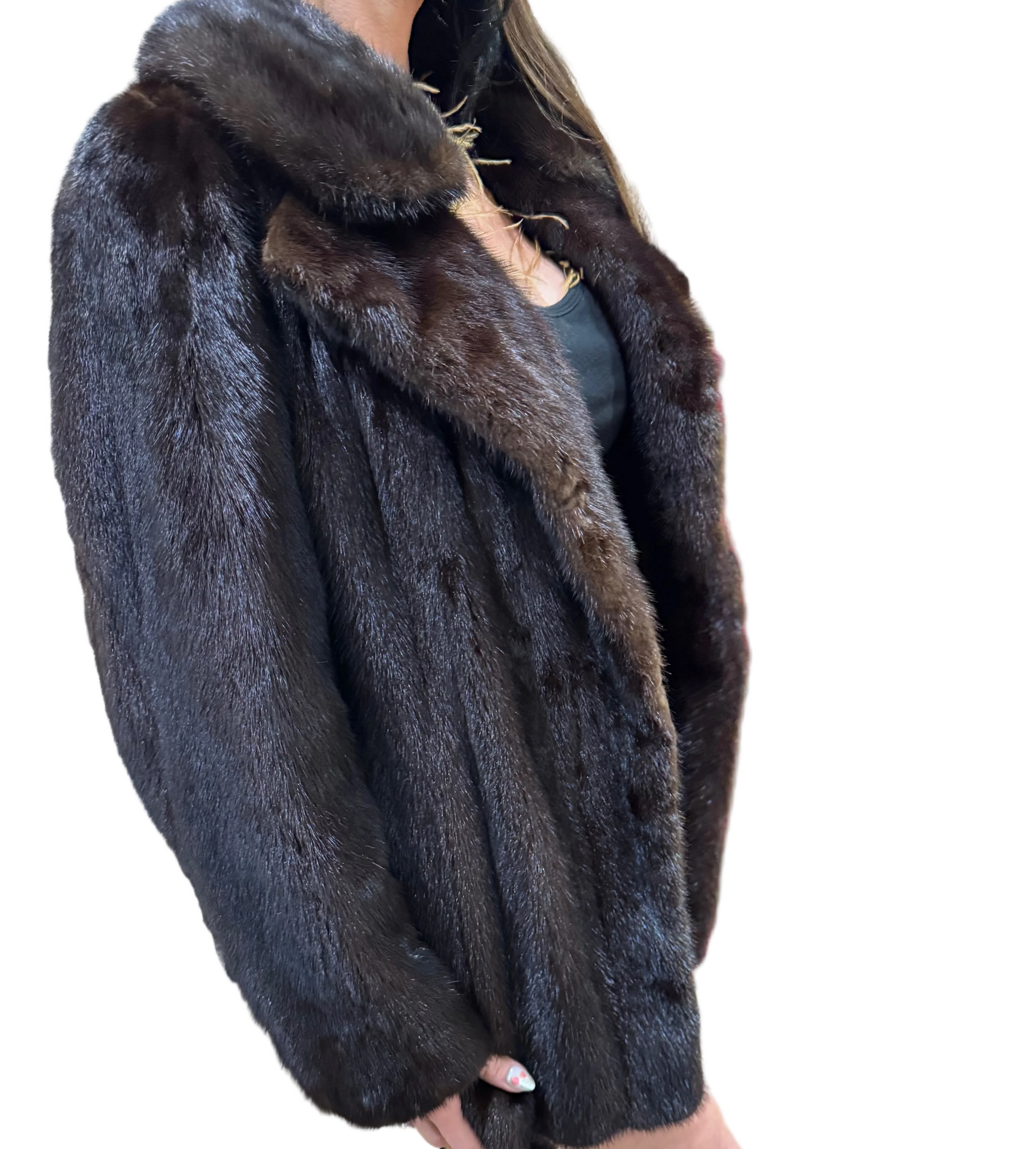 Custom-Made Brown Mink Coat-JACKETS-Gazelle Fashion and Style
