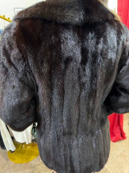Custom-Made Brown Mink Coat-JACKETS-Gazelle Fashion and Style