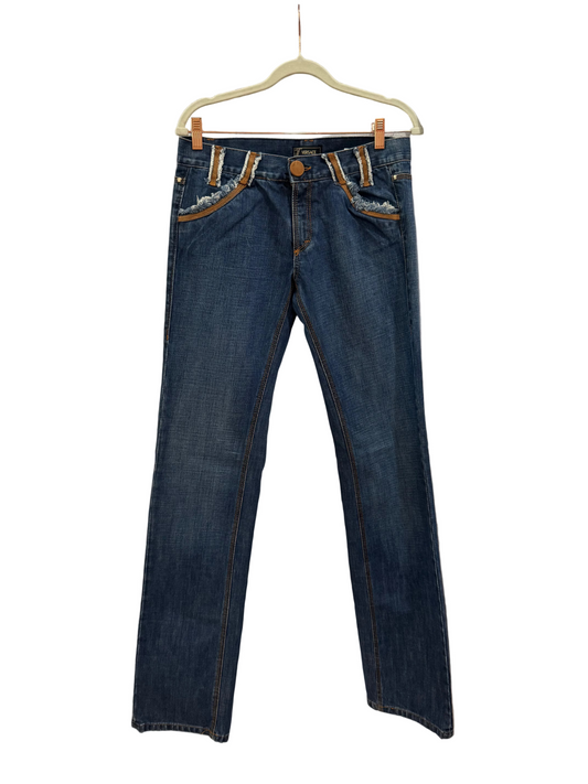 Versace Distressed Denim Jeans-JEANS-Gazelle Fashion and Style