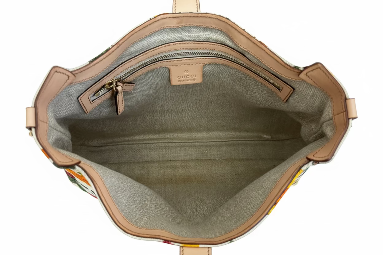 Gucci Floral Embroidered Handbag-HANDBAGS-Gazelle Fashion and Style