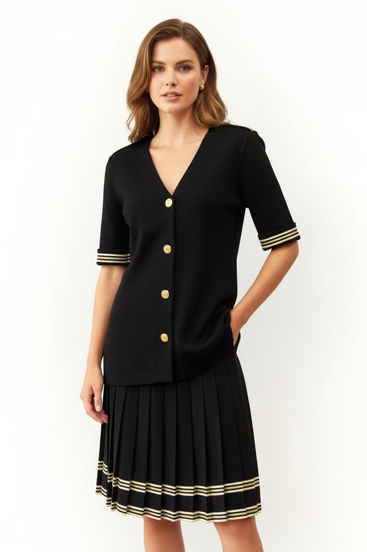 St. John Women's Knitted Skirt Set-SETS-Gazelle Fashion and Style