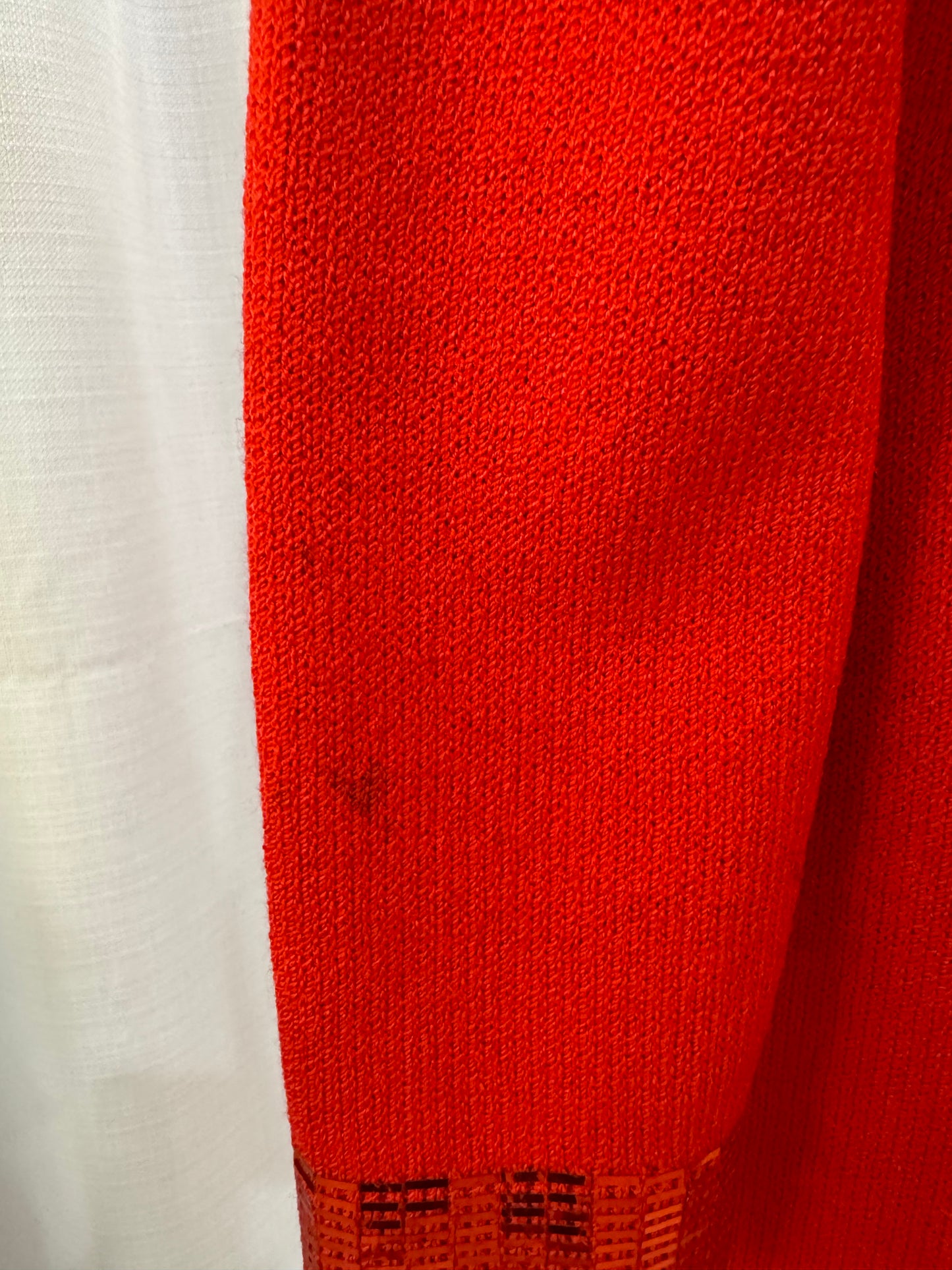 St John Red Knitted Sweater Dress-DRESS-Gazelle Fashion and Style