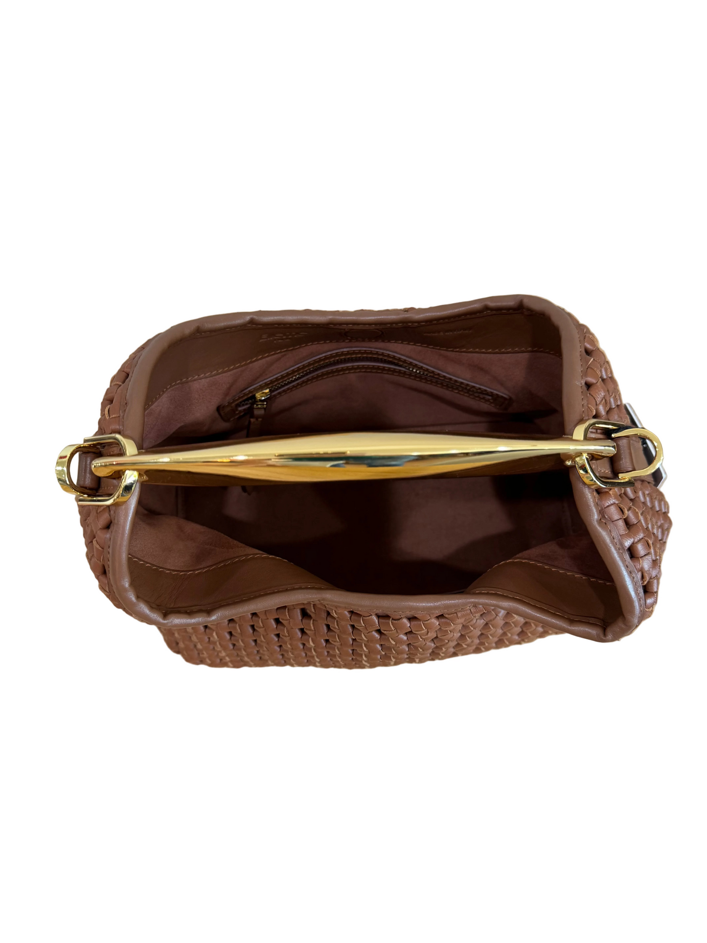 Elleme Small Boomerang Woven Leather Handbag-HANDBAGS-Gazelle Fashion and Style