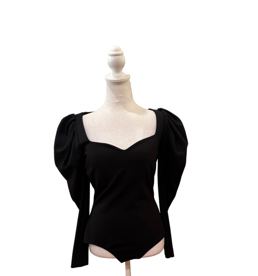 Alexander McQueen Black Bodysuit-Gazelle Fashion and Style