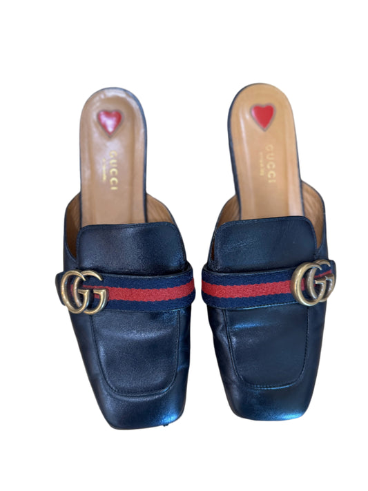 Gucci Leather Slide Mules