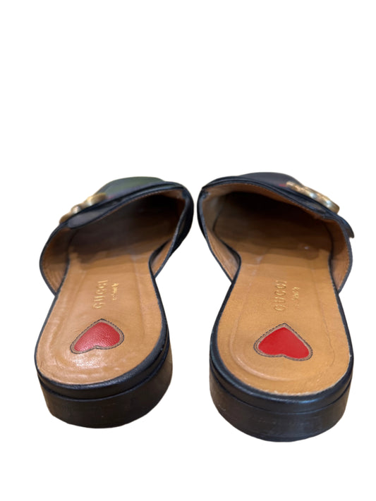 Gucci Leather Slide Mules