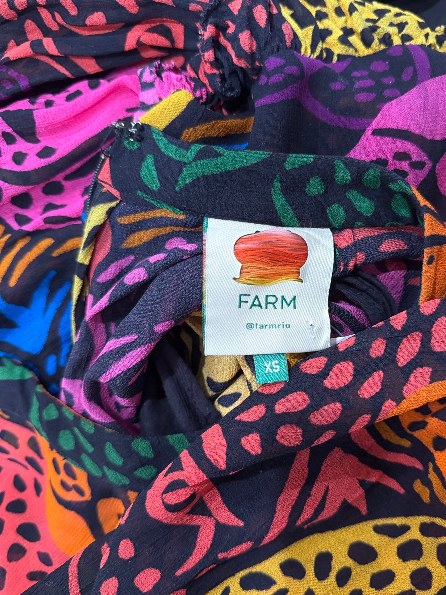 Farm Rio Multicolor Leopard Maxi Dress