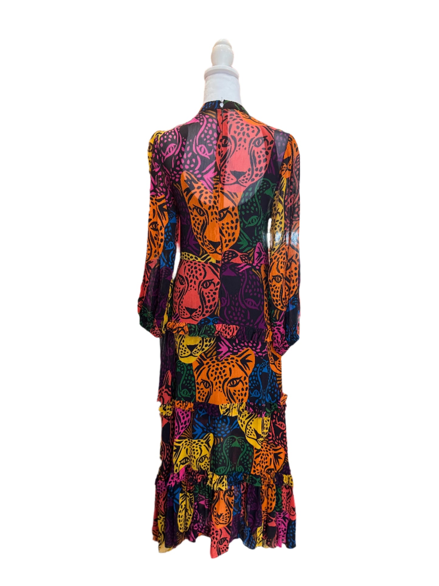 Farm Rio Multicolor Leopard Maxi Dress