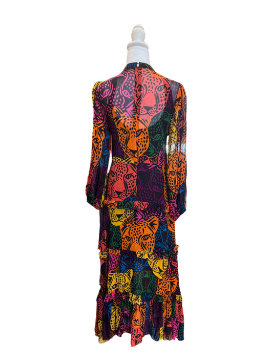 Farm Rio Multicolor Leopard Maxi Dress