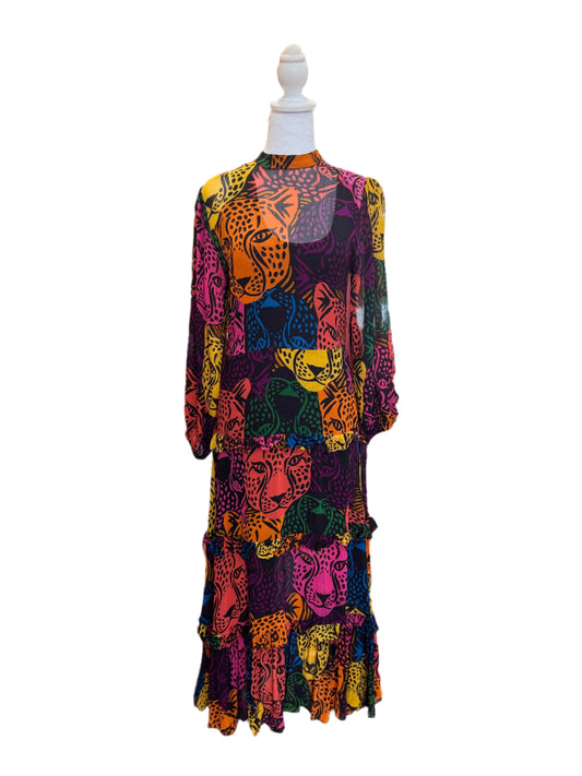 Farm Rio Multicolor Leopard Maxi Dress