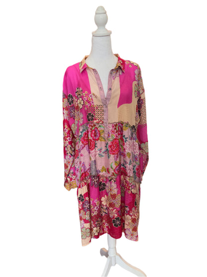 Johnny Was Boho Patchwork Dress