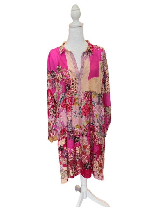 Johnny Was Boho Patchwork Dress