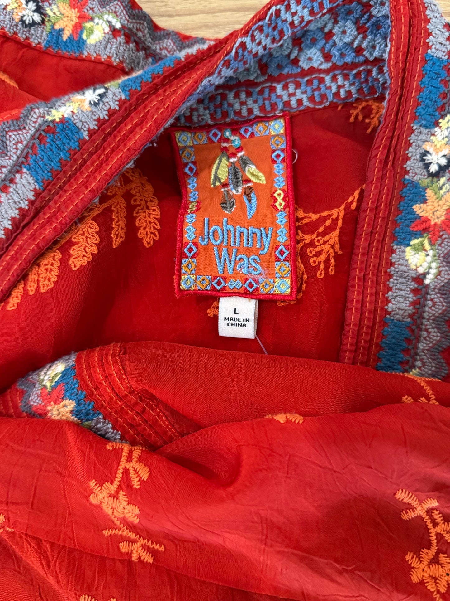 Johnny Was Embroidered Kimono Jacket