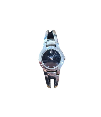 Movado Black Museum Dial Angled-Bangle Watch