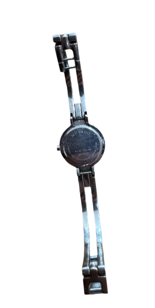 Movado Black Museum Dial Diamond-Accent Watch