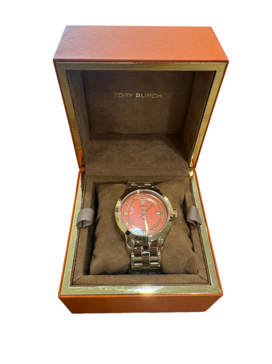 Tory Burch Gold-Tone Orange Dial