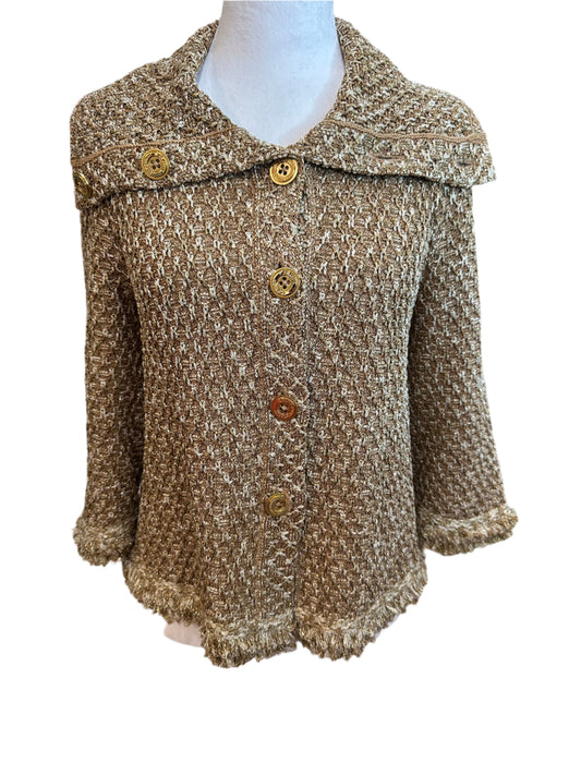 St. John Metallic Knit Jacket