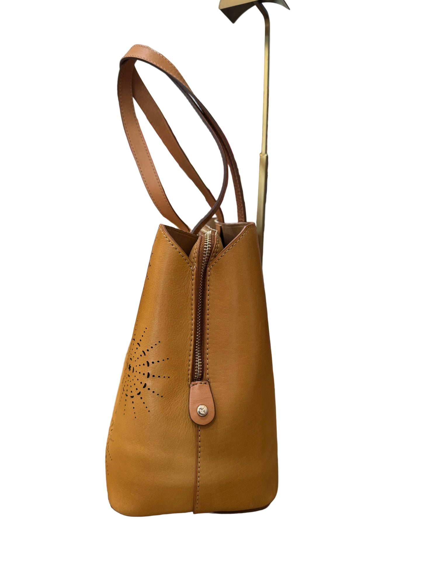 Pikolinos Laser-Cut Leather Tote