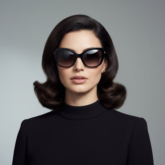 Chanel Black Square Sunglasses with Pearl Detail $449-Sunglasses-Gazelle Fashion and Style