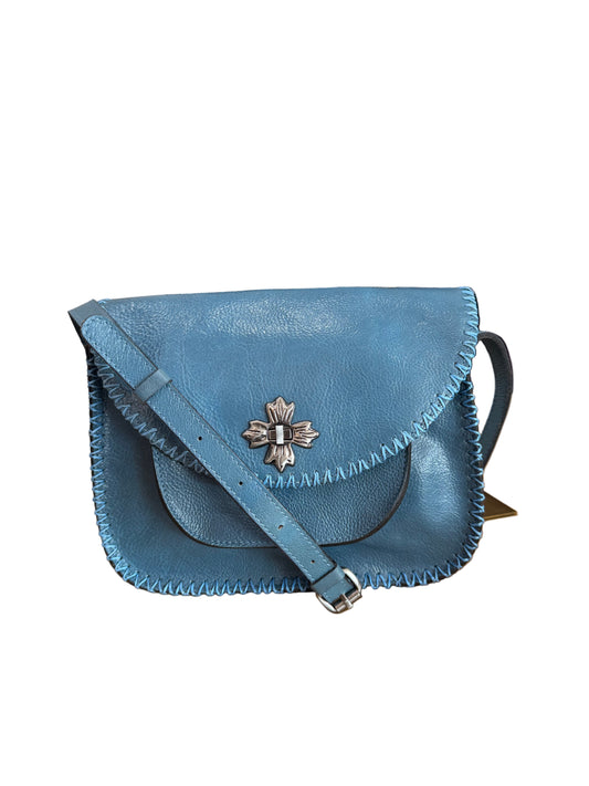 Patricia Nash Blue Leather Crossbody