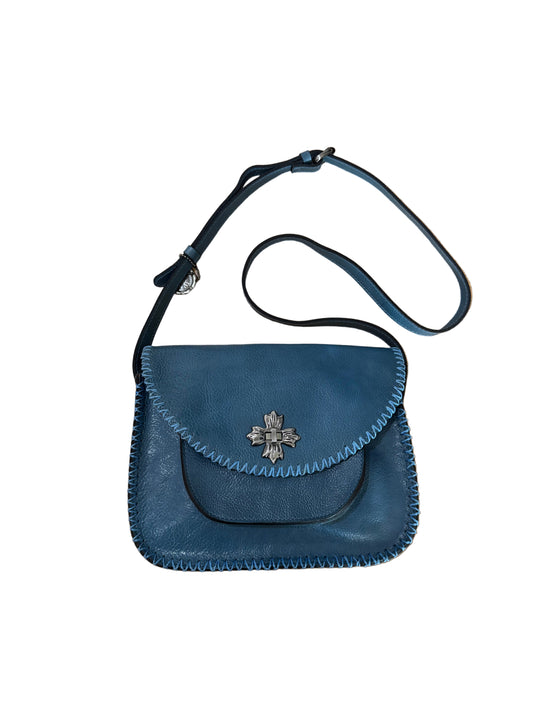 Patricia Nash Blue Leather Crossbody