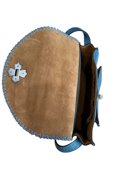 Patricia Nash Blue Leather Crossbody