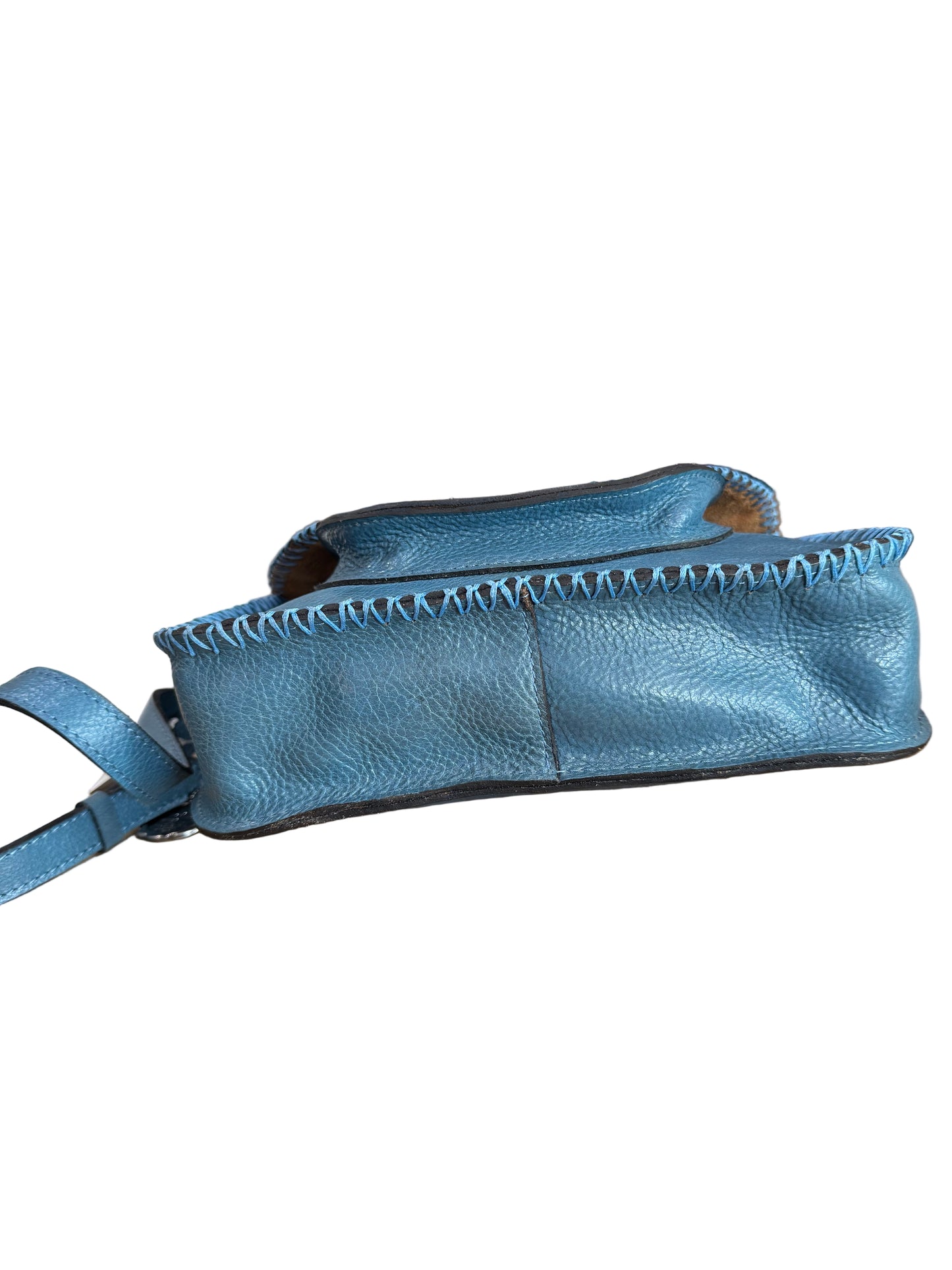 Patricia Nash Blue Leather Crossbody