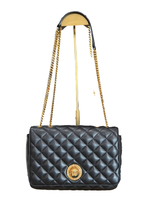 Versace Quilted Leather Shoulder Bag