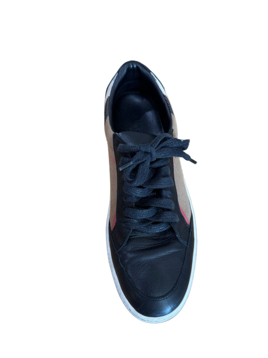 Burberry Check Canvass & Leather Sneaker