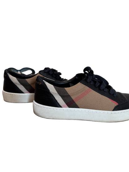 Burberry Check Canvass & Leather Sneaker - Gazelle Fashion & Style