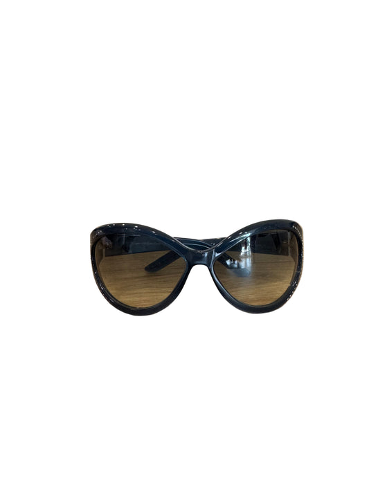 Yves Saint Laurent Oversized Rhinestone Sunglasses