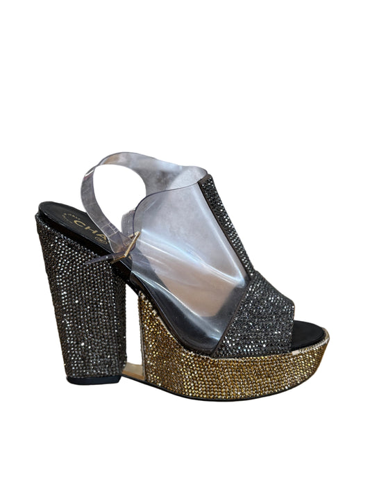 Chanel Crystal-Embellished Platform Heels