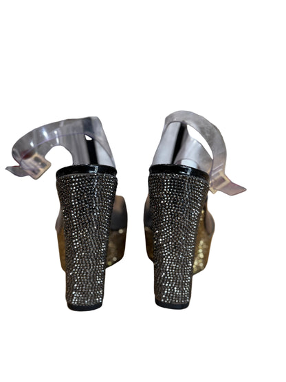 Chanel Crystal-Embellished Platform Heels