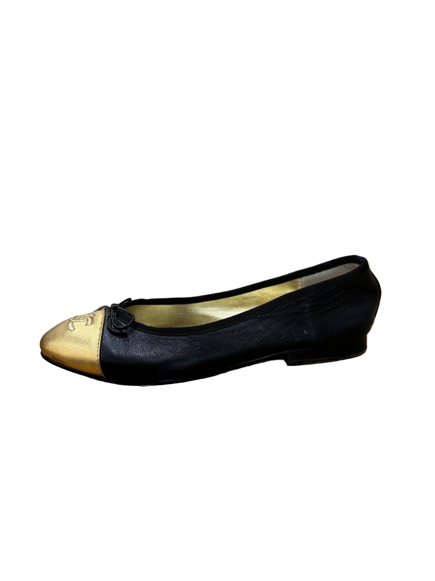 Chanel Cap-toe Ballet Flats-Shoes-Gazelle Fashion and Style