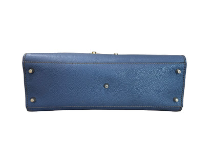 Furla Blue Leather Satchel
