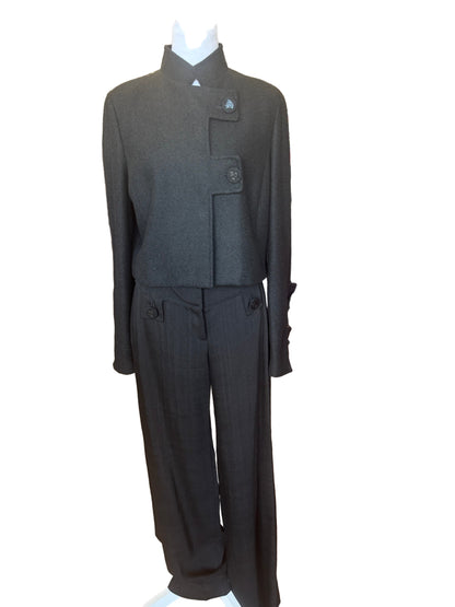 Versace Structured Wool Pantsuit