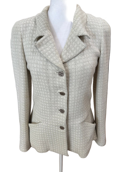 Chanel Wool Blend Jacket-Blazer-Gazelle Fashion and Style