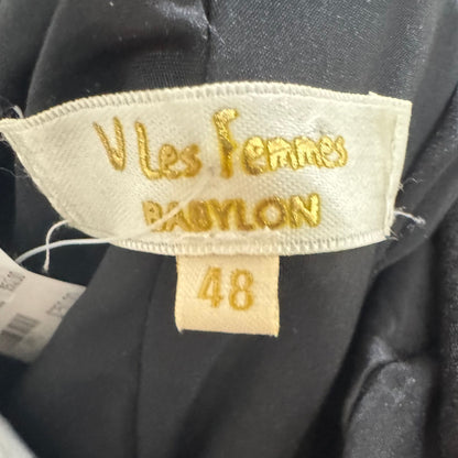 Babylon V Les Femmes Black Jacquard Blazer $189-Blazer-Gazelle Fashion and Style