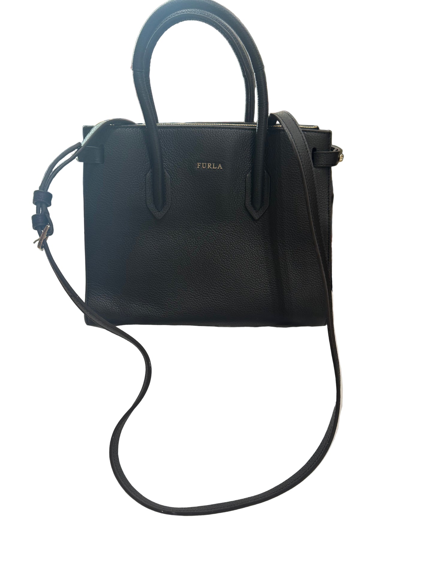 Furla Black Leather Tote