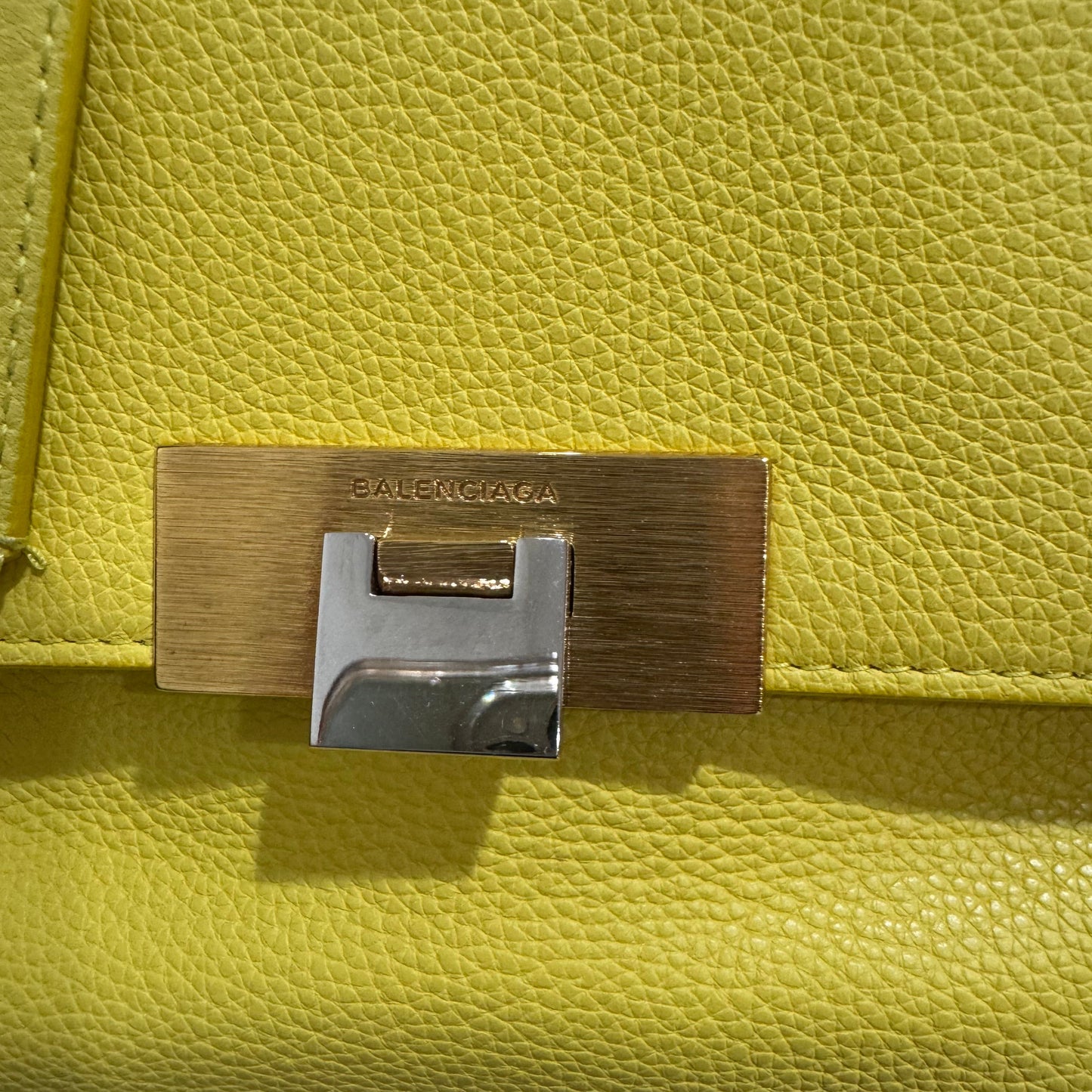 Balenciaga Yellow Leather Crossbody