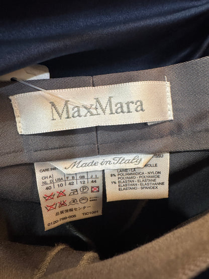 MaxMara Grey Wool Pant-Pants-Gazelle Fashion and Style