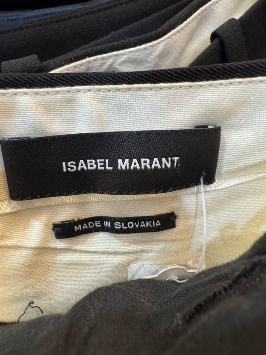 Isabel Marant Black Dress Crop Pant-Pants-Gazelle Fashion and Style